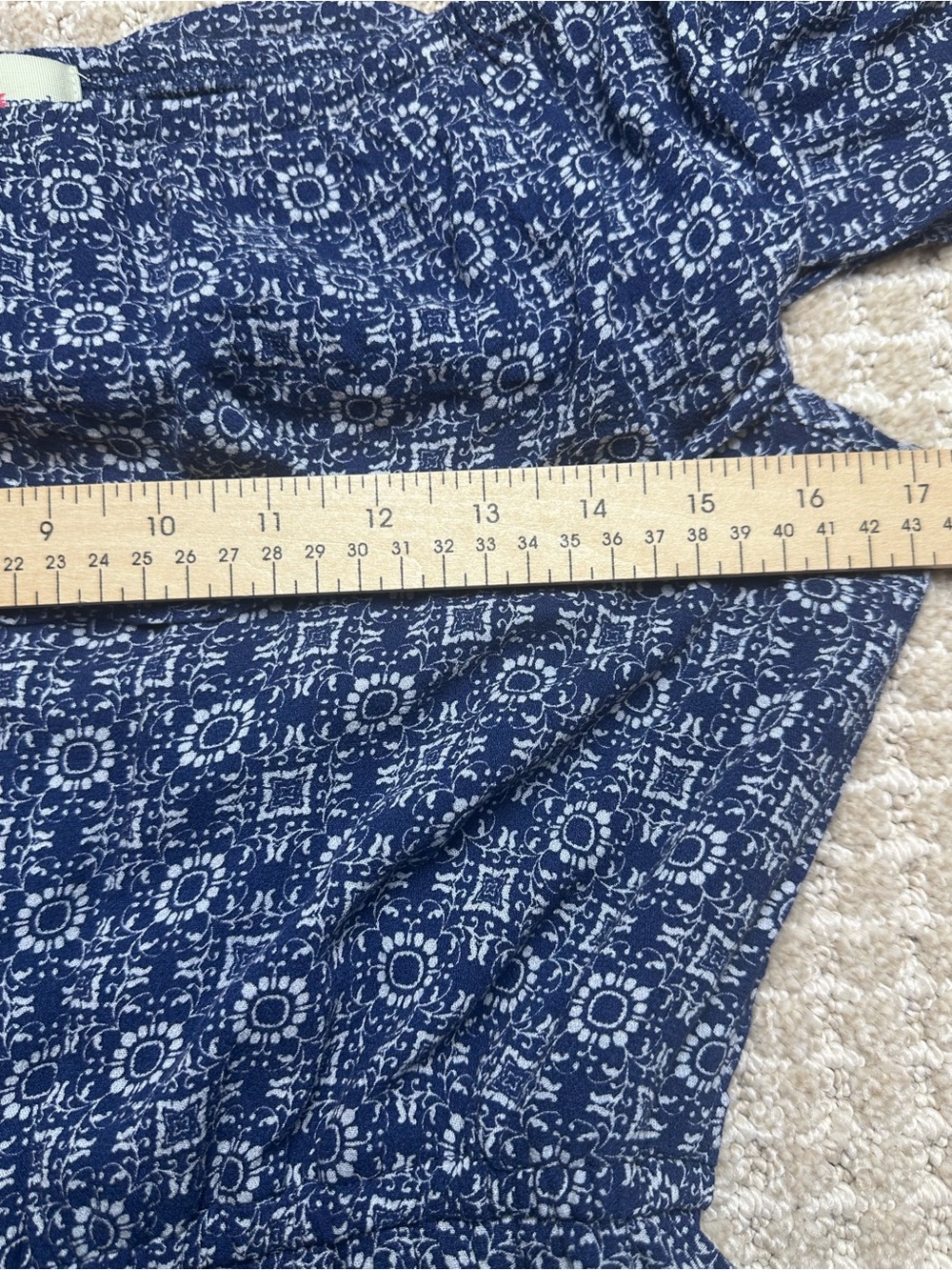 Wishful Park Navy Blue Printed Midi Dress - Picture 8 of 8